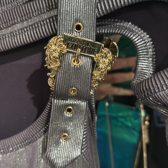 Versace silver midi dress - Picture 2 of 5